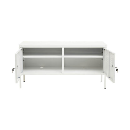 Academy Two Door White Locker Cabinet