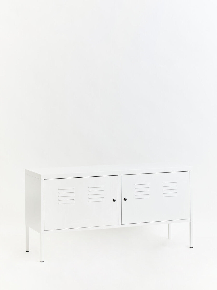 Academy Two Door White Locker Cabinet