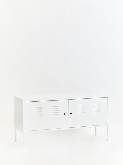 Academy Two Door White Locker Cabinet