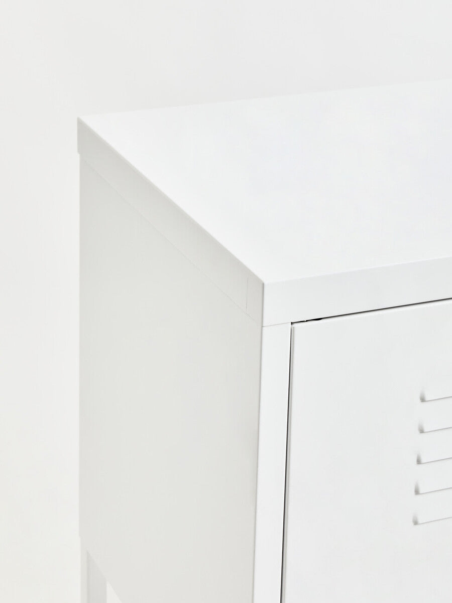 Academy Two Door White Locker Cabinet