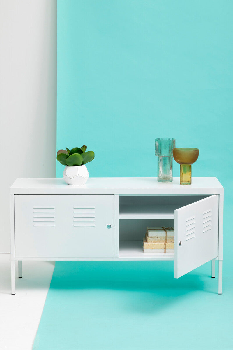 Academy Two Door White Locker Cabinet