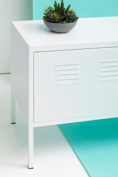 Academy Two Door White Locker Cabinet