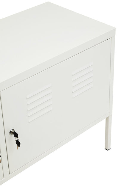 Academy Two Door White Locker Cabinet