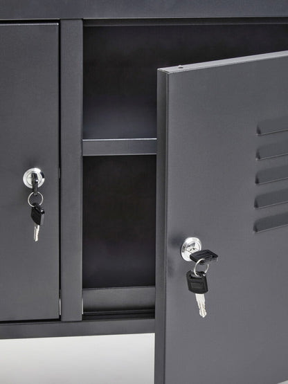 Academy Two Door Grey Locker Cabinet