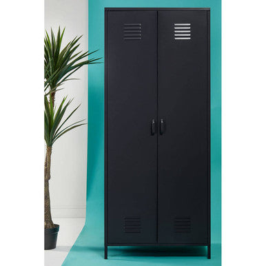 Academy Black Two Door Locker Style Wardrobe - image 10