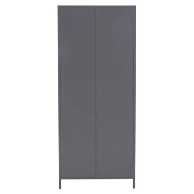 Academy Grey Two Door Locker Style Wardrobe