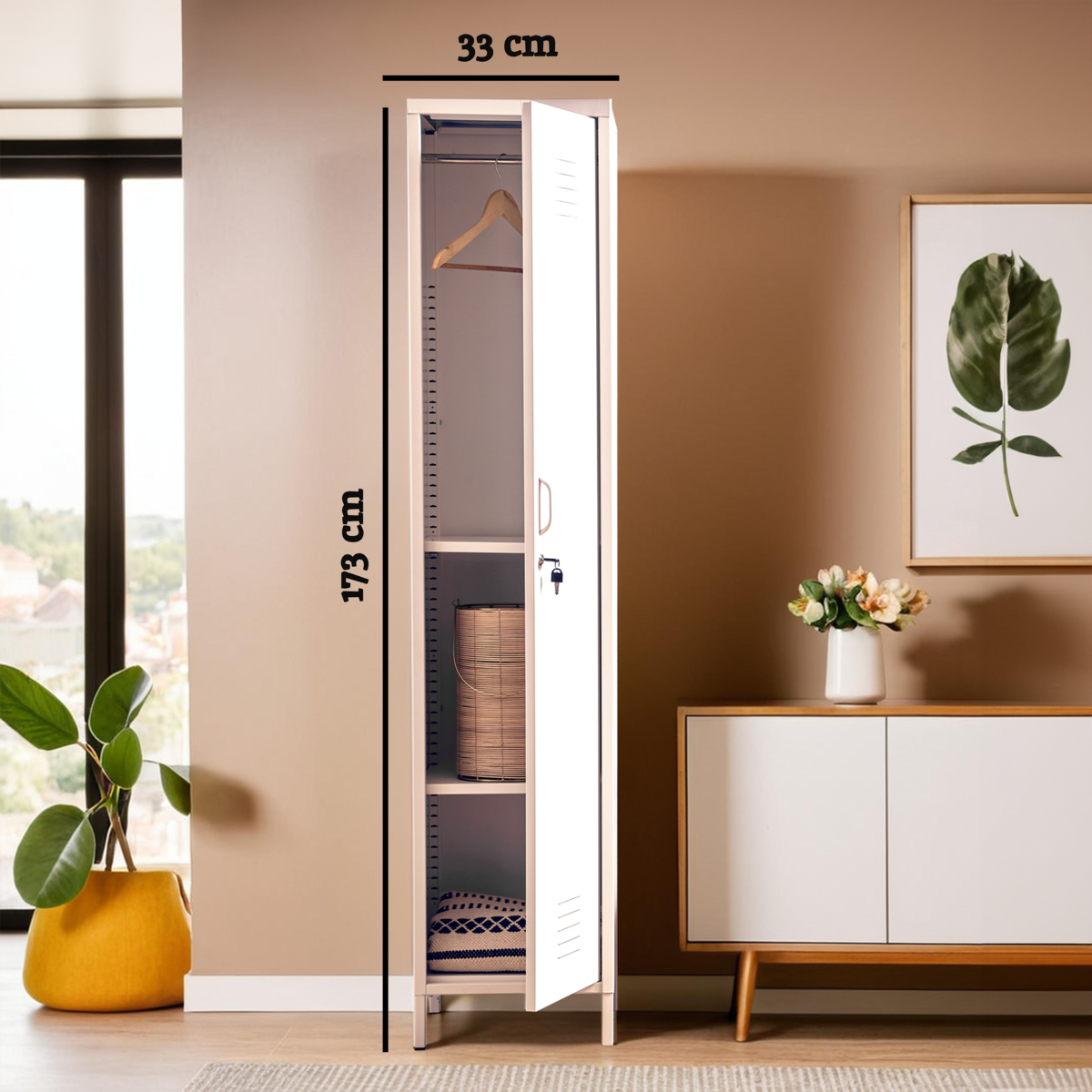 Academy White Tall One Door Locker