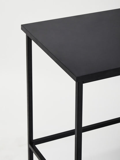 Academy Three Drawer Black Desk