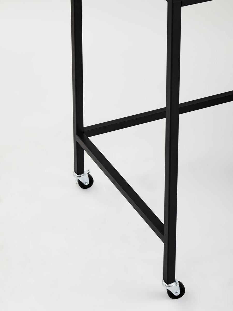 Academy Three Drawer Black Desk