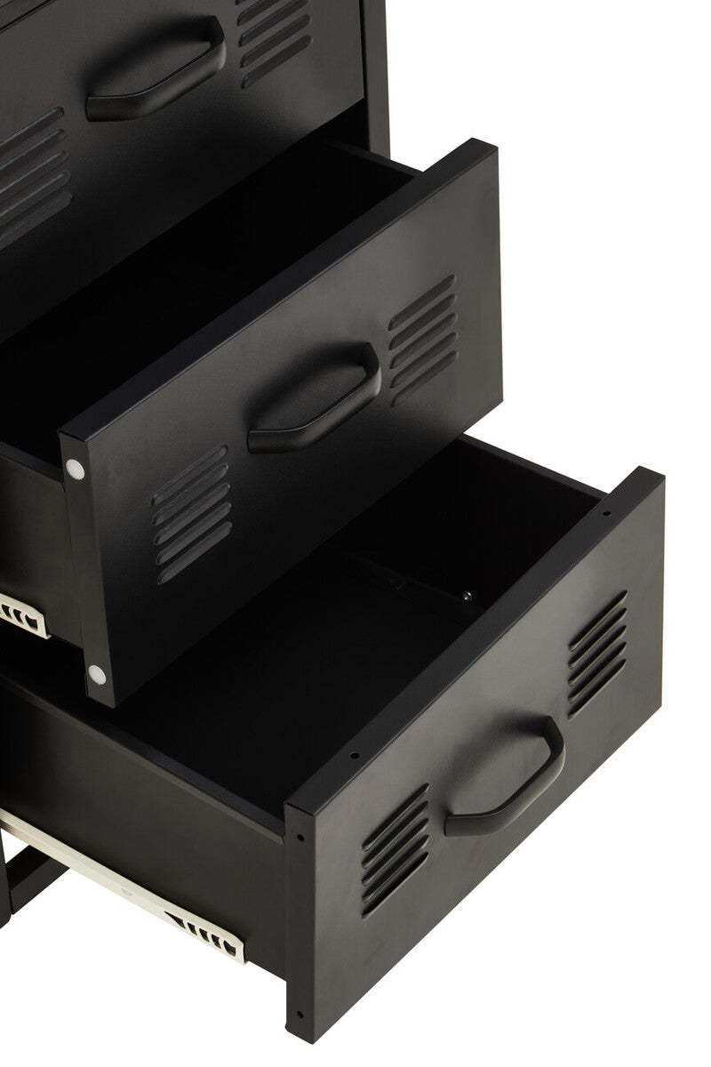 Academy Three Drawer Black Desk - Image 9