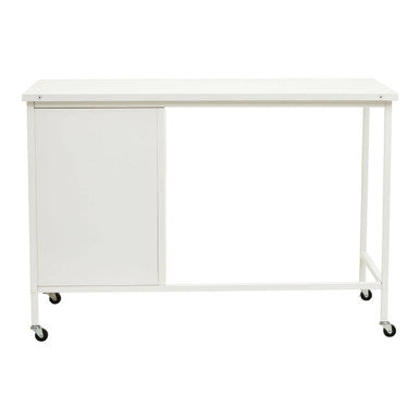 Academy Three Drawer White Desk