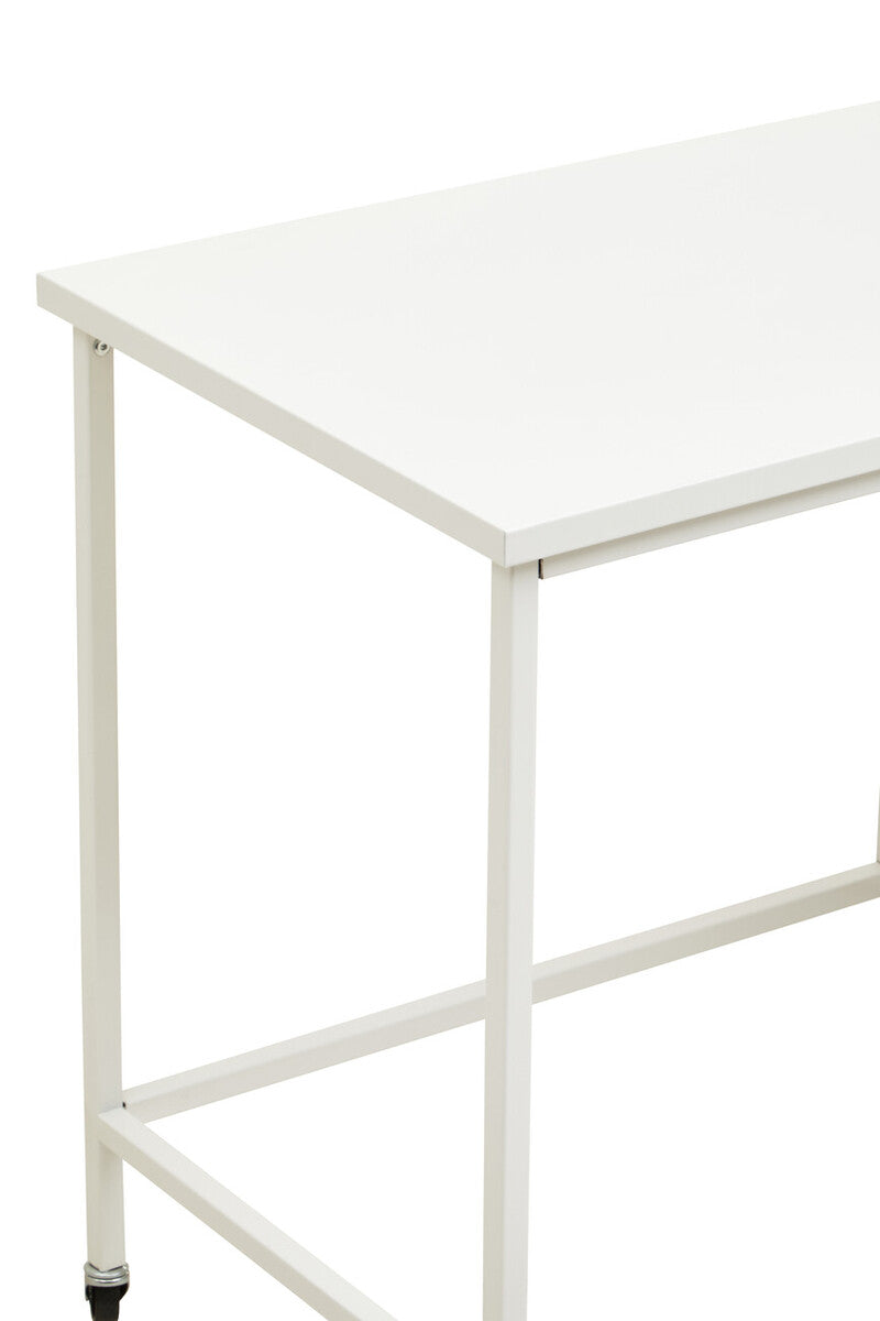 Academy Three Drawer White Desk