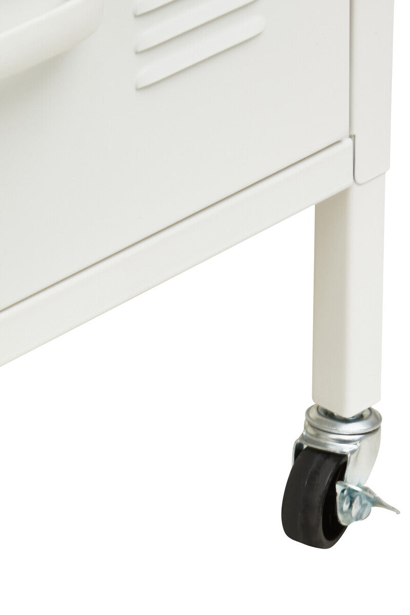 Academy Three Drawer White Desk