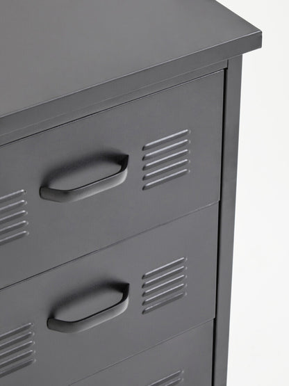 Academy Three Drawer Grey Desk