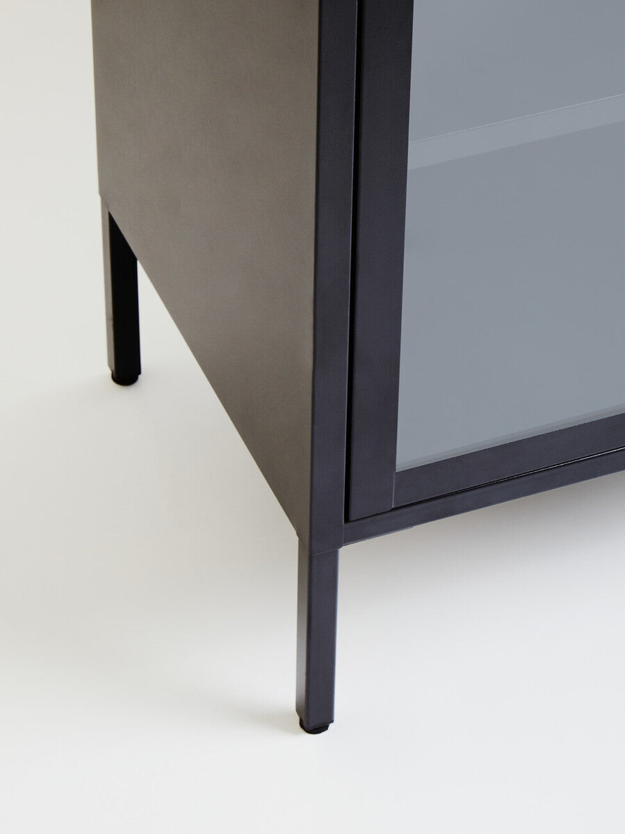 Acier Two Door Black Metal Cabinet - Image 14