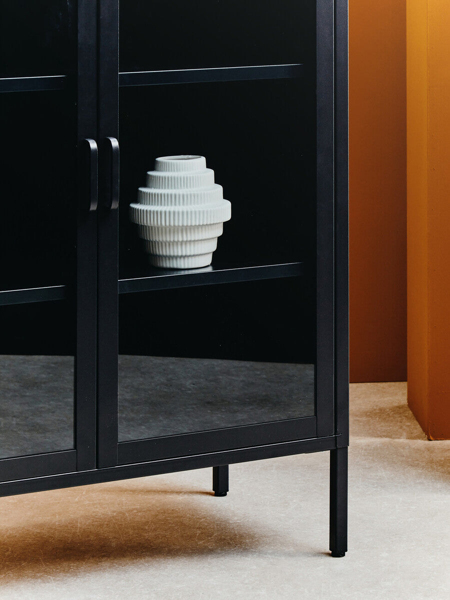 Acier Two Door Black Metal Cabinet - Image 10