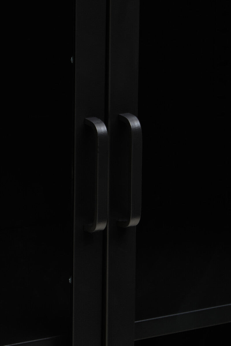 Acier Two Door Black Metal Cabinet - Image 15