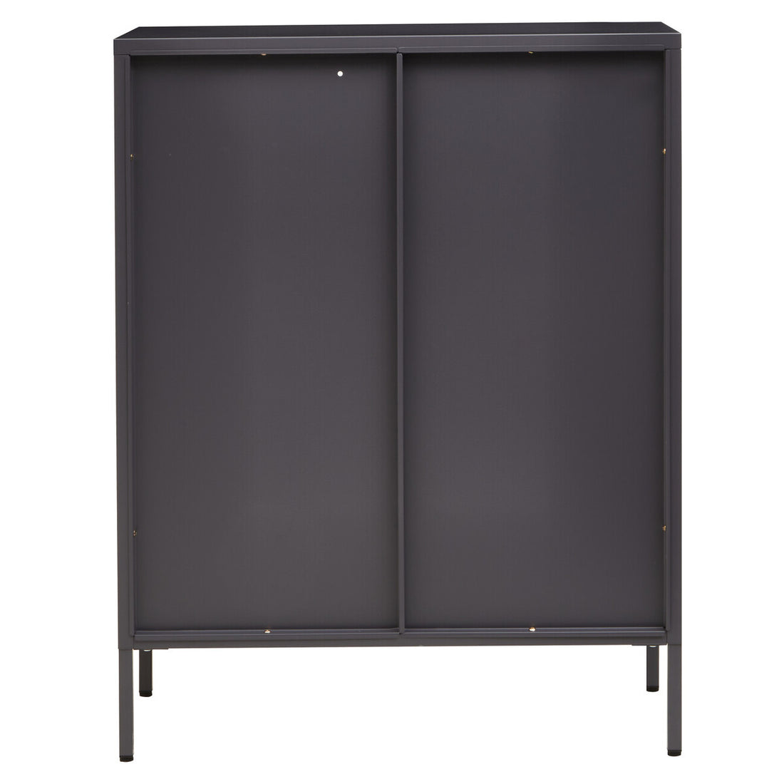 Acier Two Door Grey Metal Cabinet