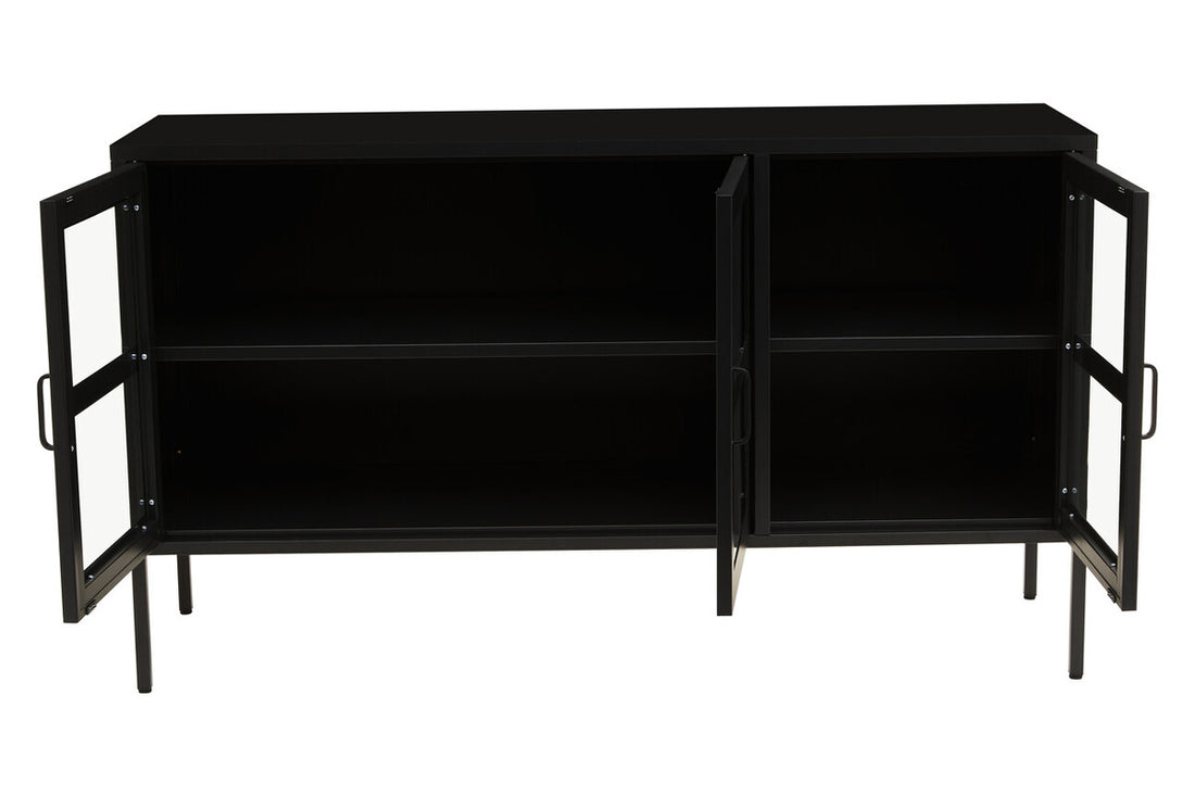 Acier Three Door Black Sideboard - Image 8
