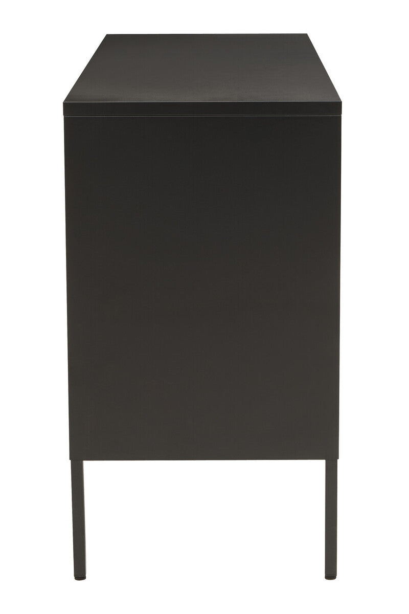 Acier Three Door Black Sideboard