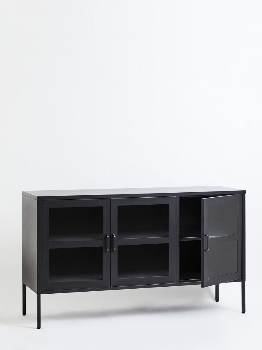Acier Three Door Black Sideboard - Image 9