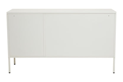 Acier Three Door White Metal Sideboard