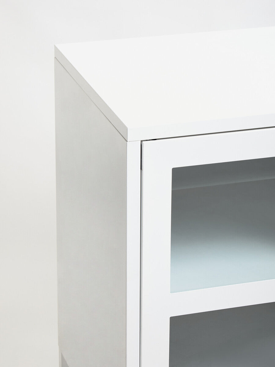 Acier Three Door White Metal Sideboard - Image 17