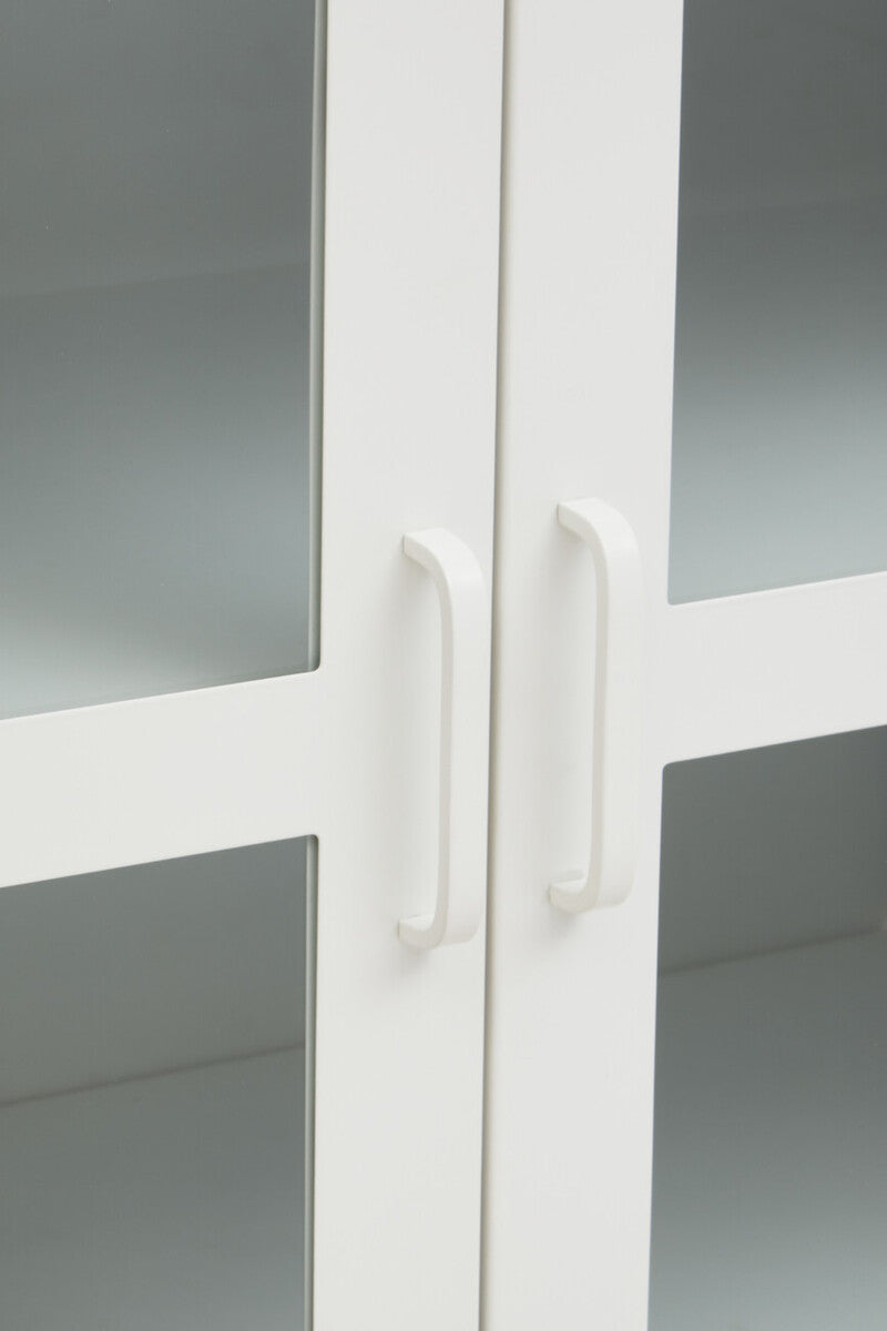 Acier Three Door White Metal Sideboard