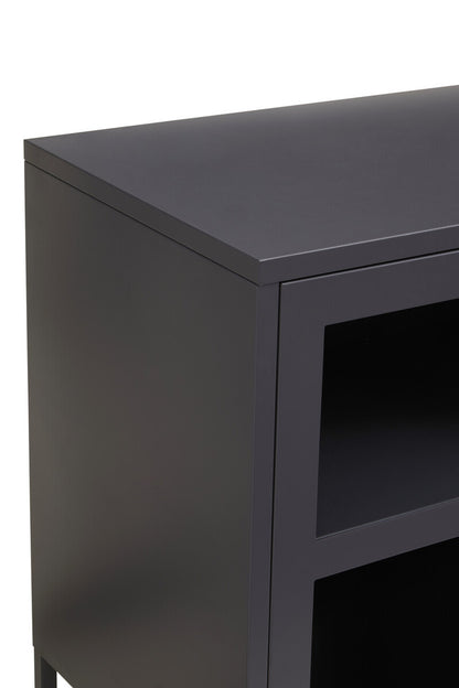 Acier Three Door Grey Metal Sideboard