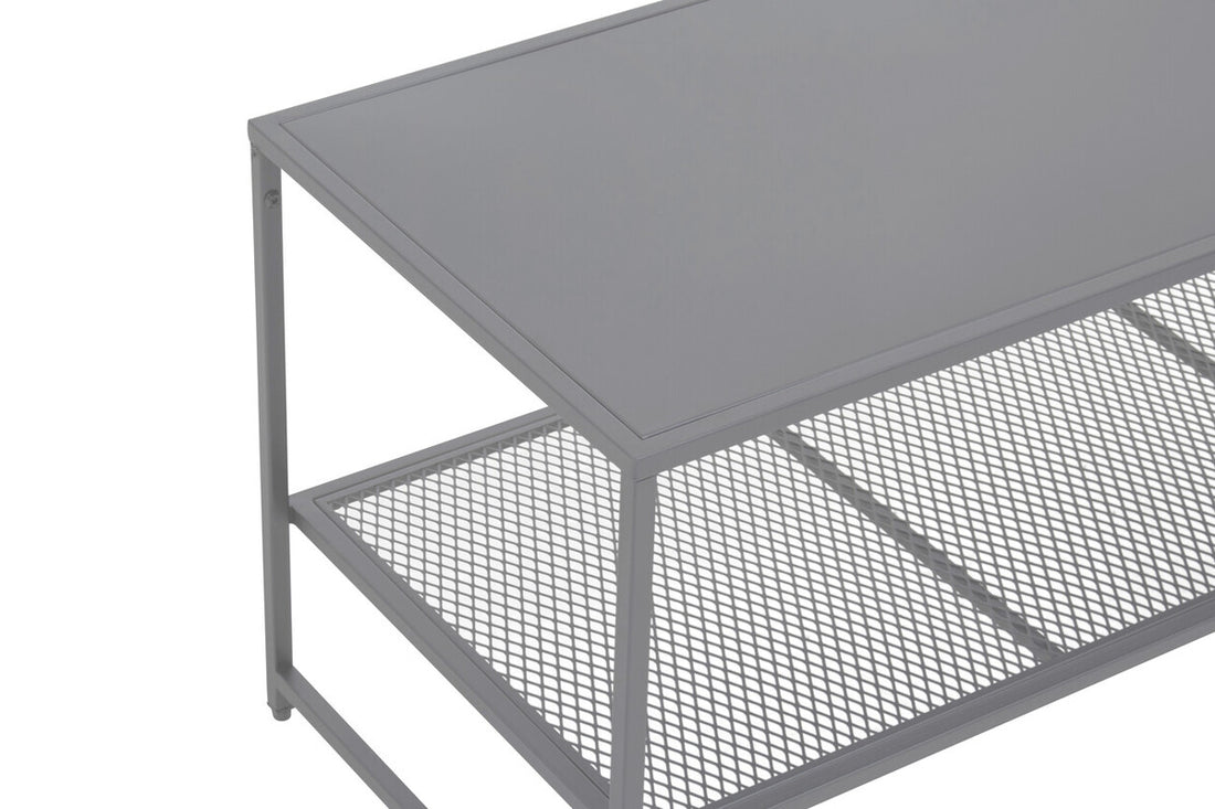 Acero Grey Metal Coffee Table