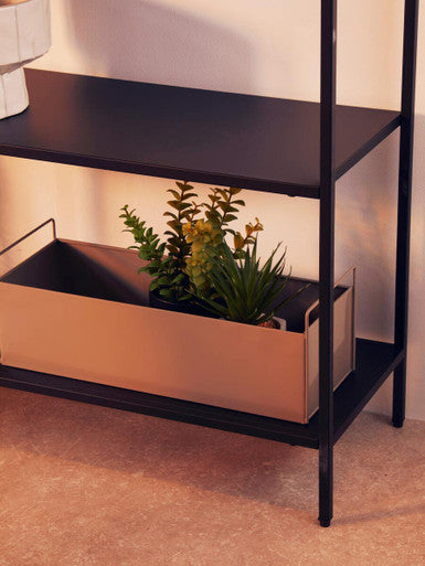 Acero Black Metal Console Table