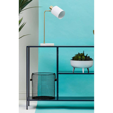 Acero Black Metal Console Table