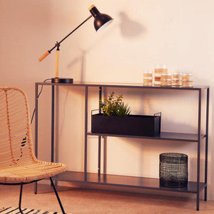 Acero Grey Metal Console Table