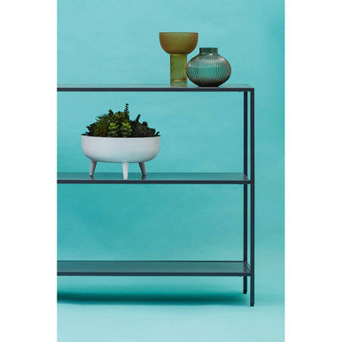 Acero Grey Metal Console Table