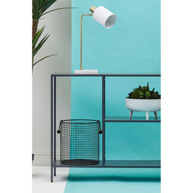 Acero Grey Metal Console Table