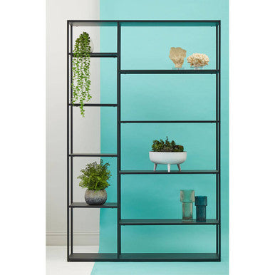 Acero Black Metal Shelf Unit