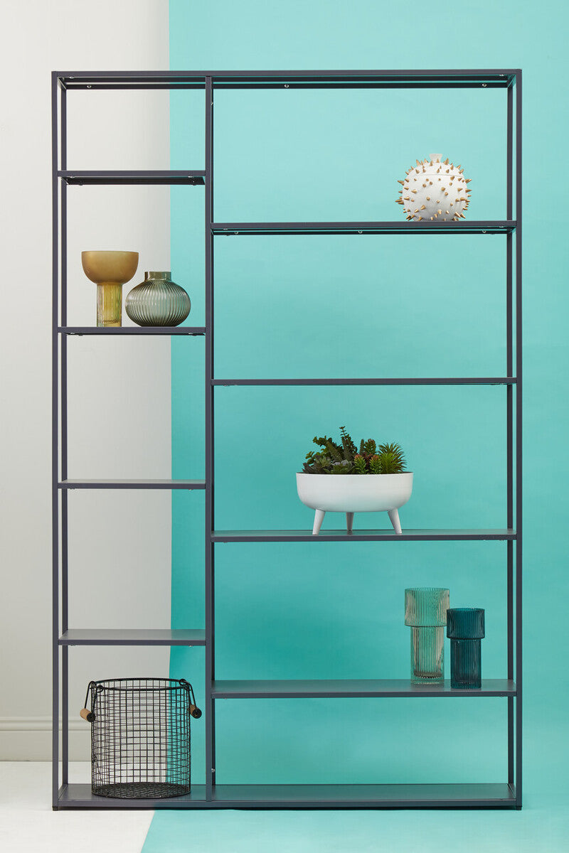 Acero Grey Metal Multi Shelf Unit