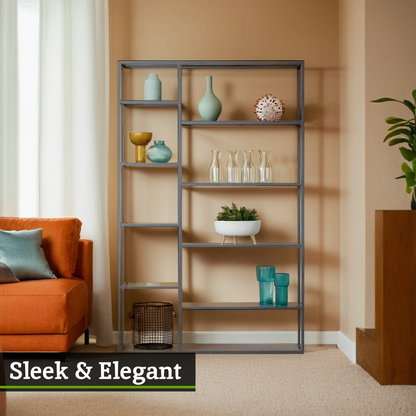 Acero Grey Metal Multi Shelf Unit