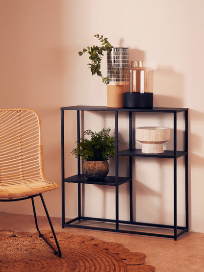 Acero Black Metal Multi Shelf Unit