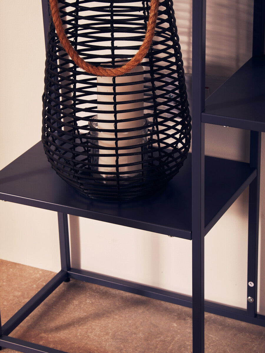 Acero Grey Metal Three Tier Shelf Unit