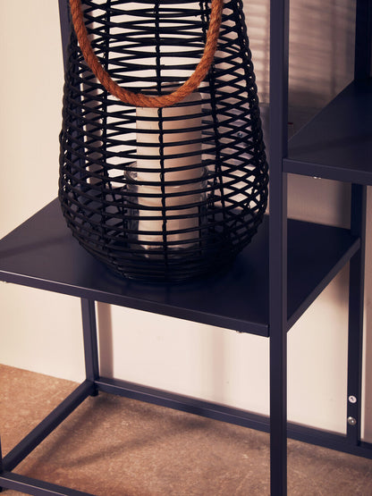 Acero Grey Metal Three Tier Shelf Unit