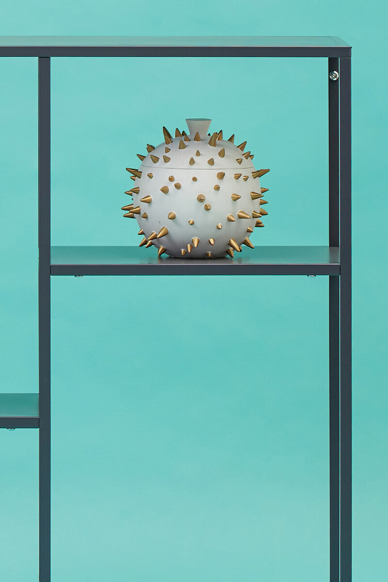 Acero Grey Metal Three Tier Shelf Unit