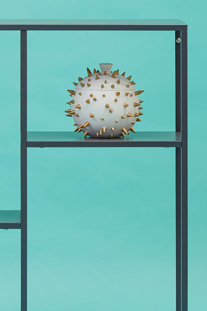 Acero Grey Metal Three Tier Shelf Unit