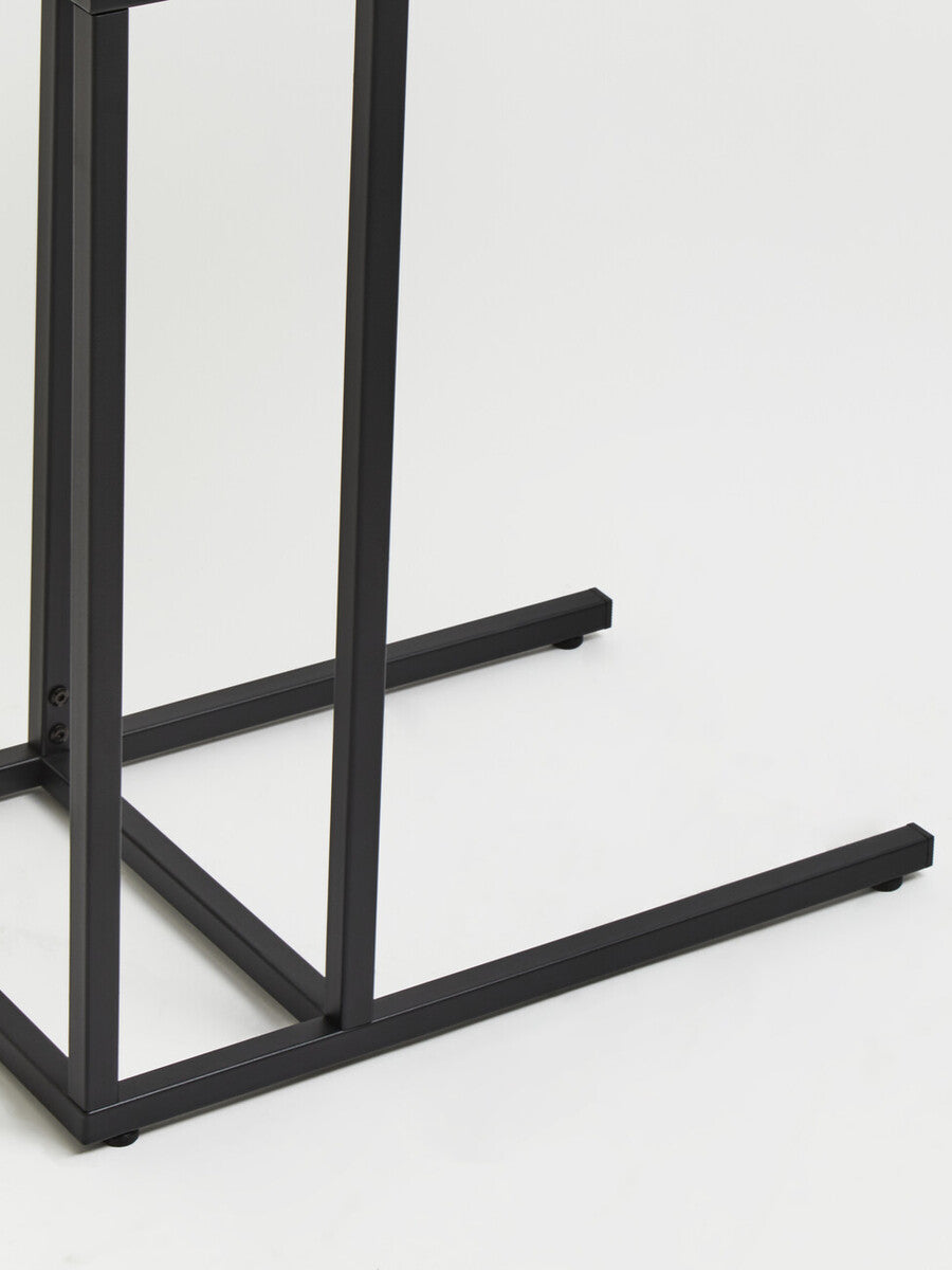 Acero Black Metal Side Table