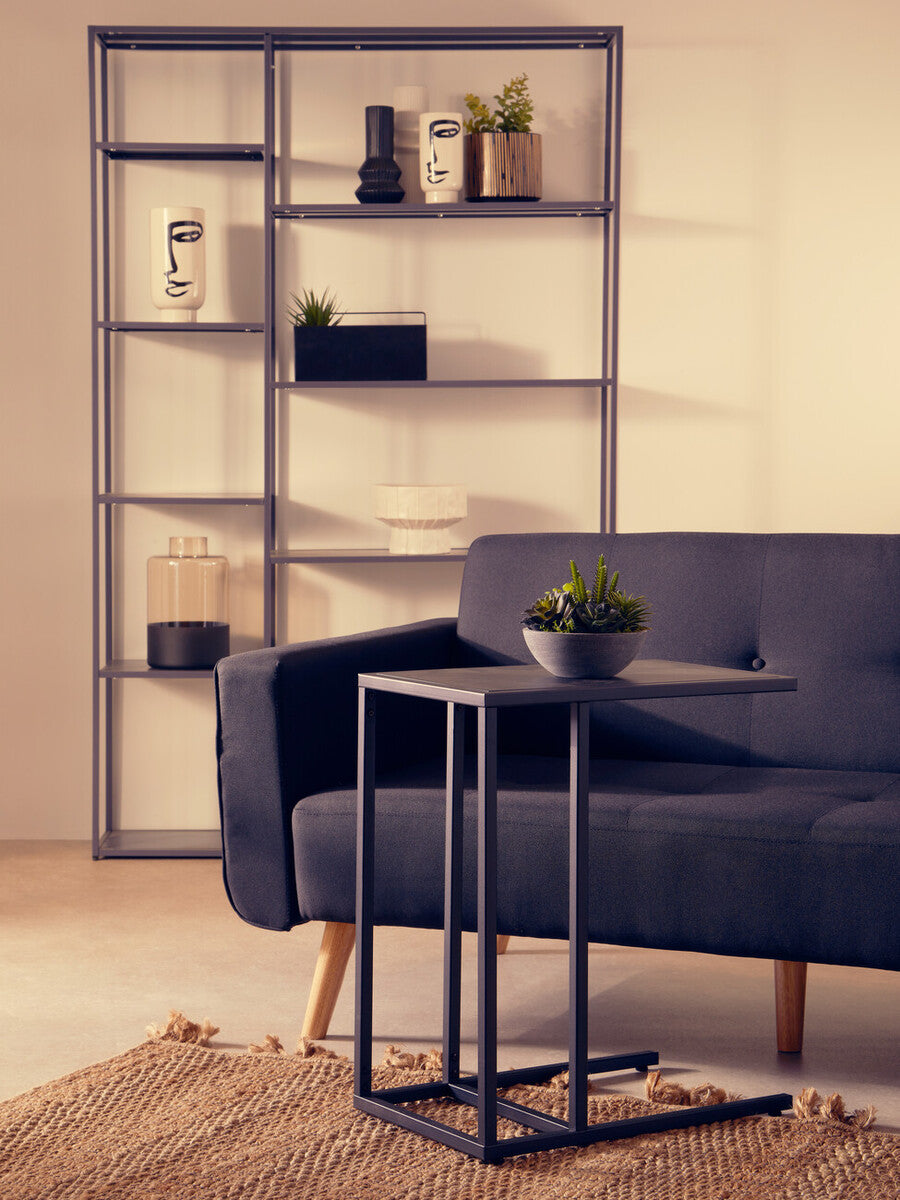 Acero Black Metal Side Table