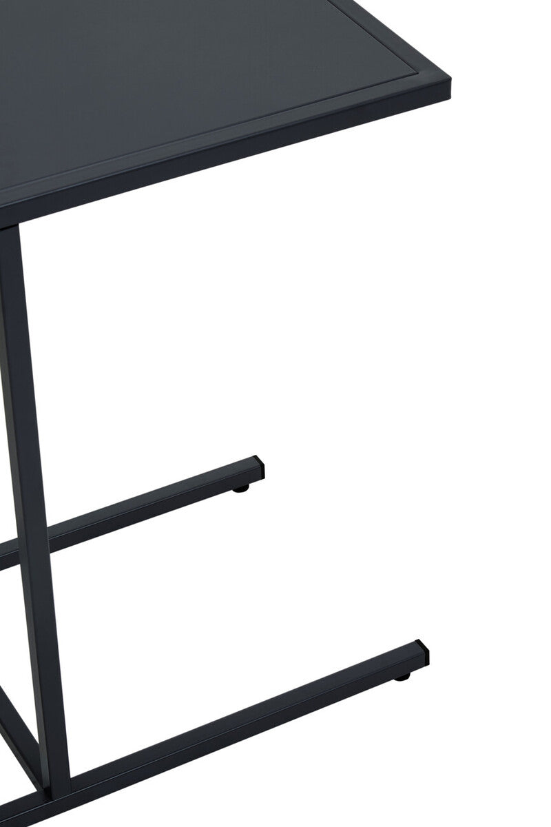 Acero Black Metal Side Table
