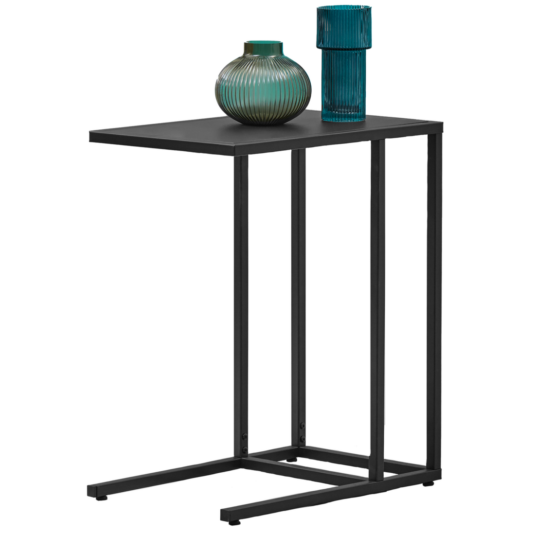 Acero Black Metal Side Table