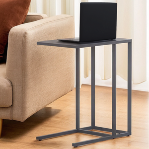 Acero Grey Metal C Shape Side Table