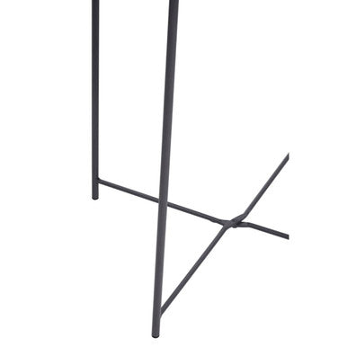 Acero Grey Metal Round Side Table