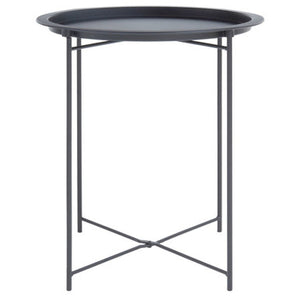 Acero Round Grey Side Table